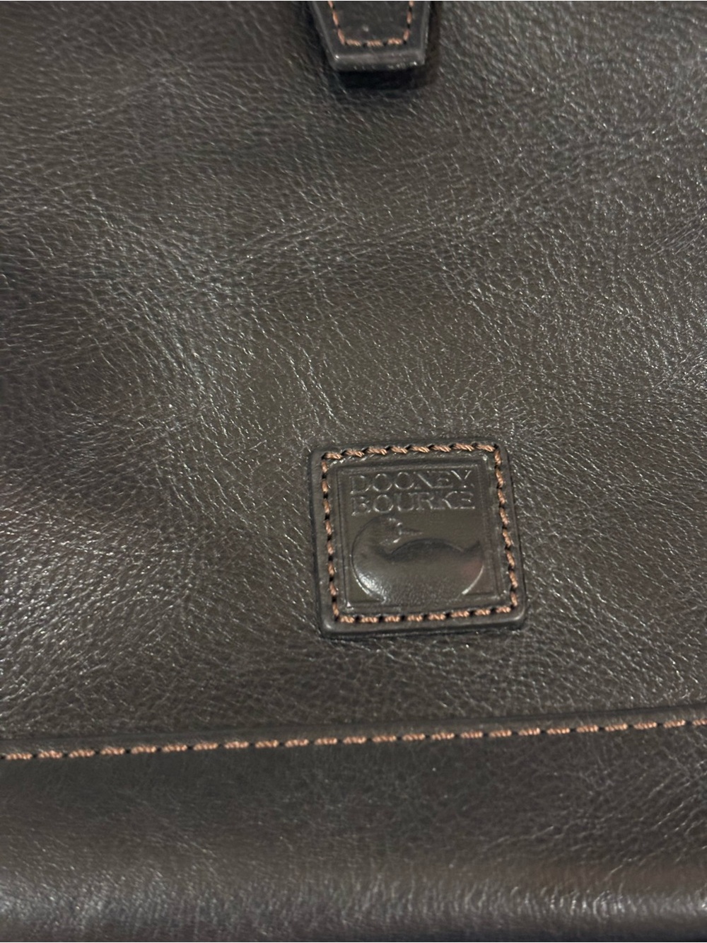 Dooney & Bourke Perry Satchel in Florentine Black Leather - Picture 4 of 11